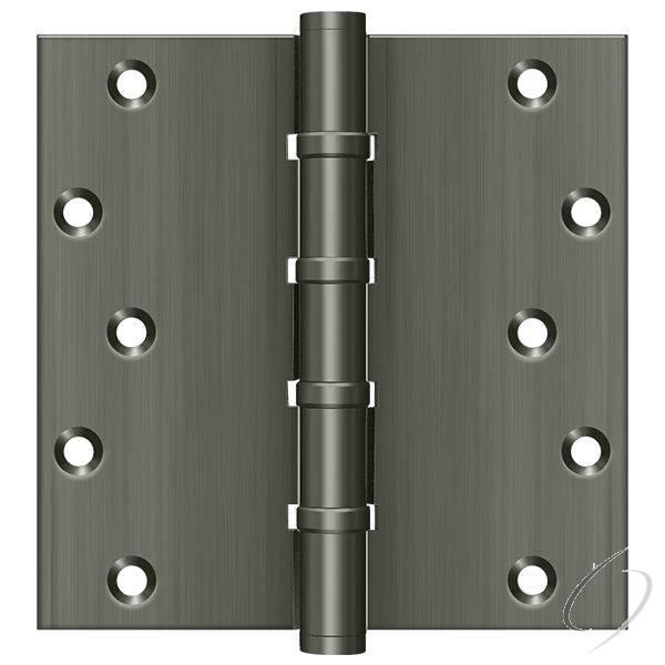DSB66BB15A 6" X 6" Square Ball Bearing Hinge; Antique Nickel Finish