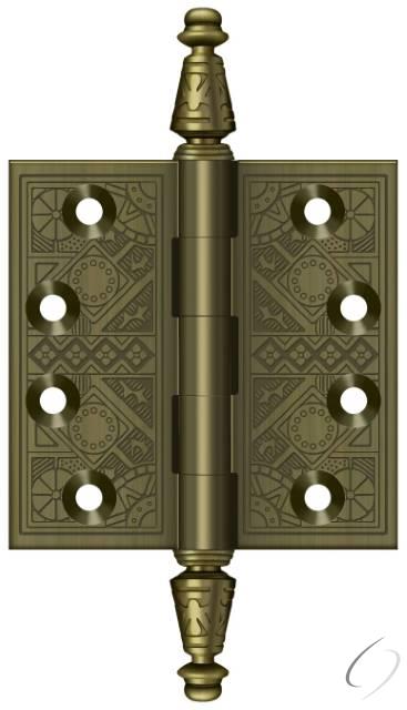 DSBP35U5 3-1/2" x 3-1/2" Square Hinge; Antique Brass Finish