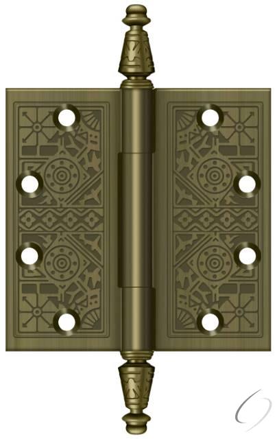 DSBP45U5 4-1/2" x 4-1/2" Square Hinge; Antique Brass Finish
