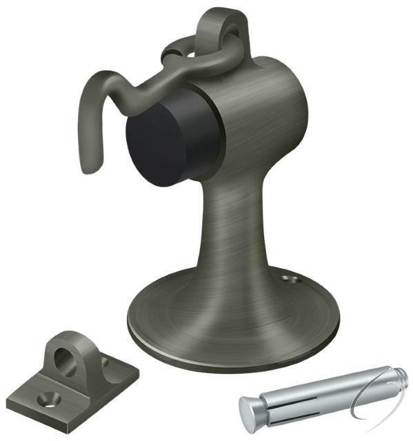 DSF444U15A Cement Floor Mount Bumper with Holder; Antique Nickel Finish