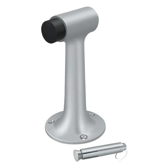 Floor Mount; 6" Bumper; Heavy Duty; Satin Chrome Finish