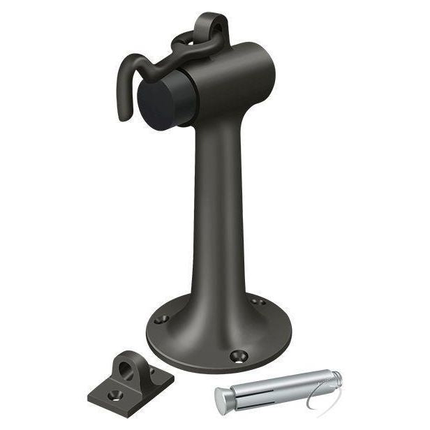 Floor Mount; 6" Bumper with Hook & Eye; Heavy Duty; Oil Rubbed Bronze Finish