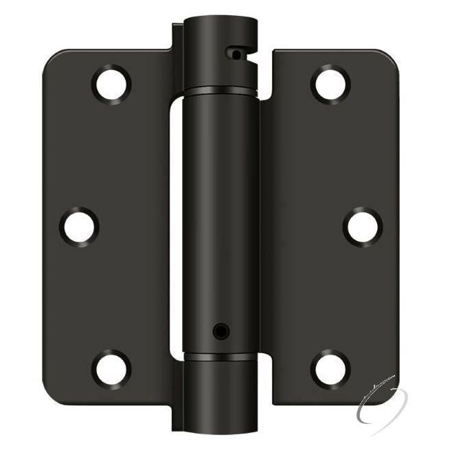 DSH35R410B 3-1/2" x 3-1/2" x 1/4" Spring Hinge; Oil Rubbed Bronze Finish