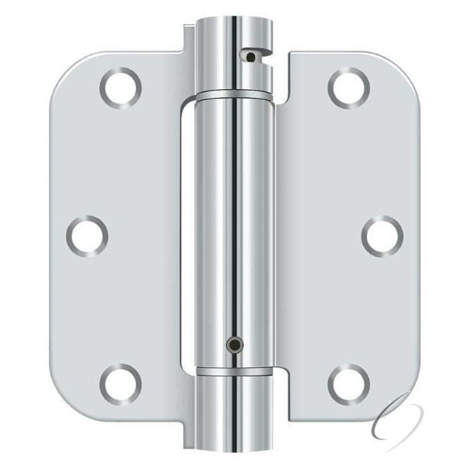 DSH35R526 3-1/2" x 3-1/2" x 5/8" Spring Hinge; Bright Chrome Finish