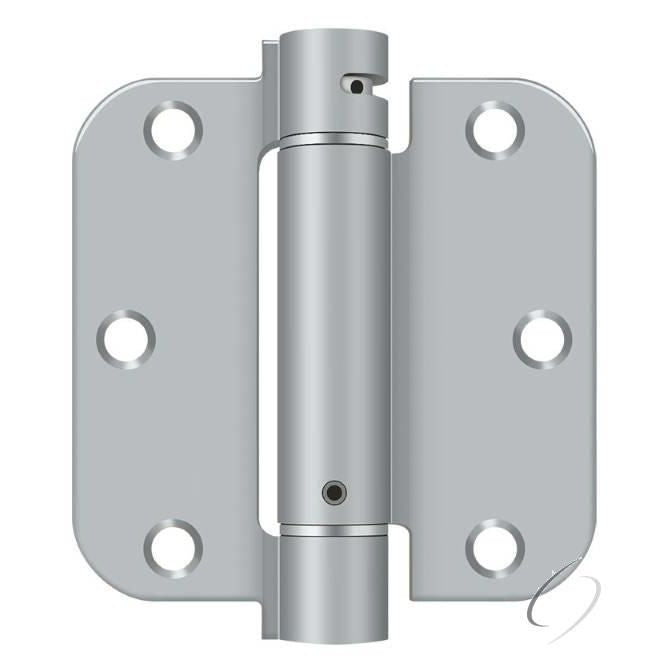 DSH35R526D 3-1/2" x 3-1/2" x 5/8" Spring Hinge; Satin Chrome Finish