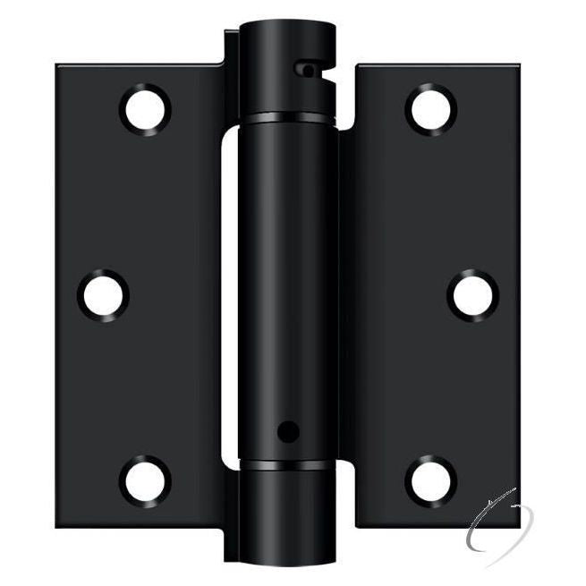 DSH35U1B 3-1/2" x 3-1/2" Spring Hinge; Flat Black Finish