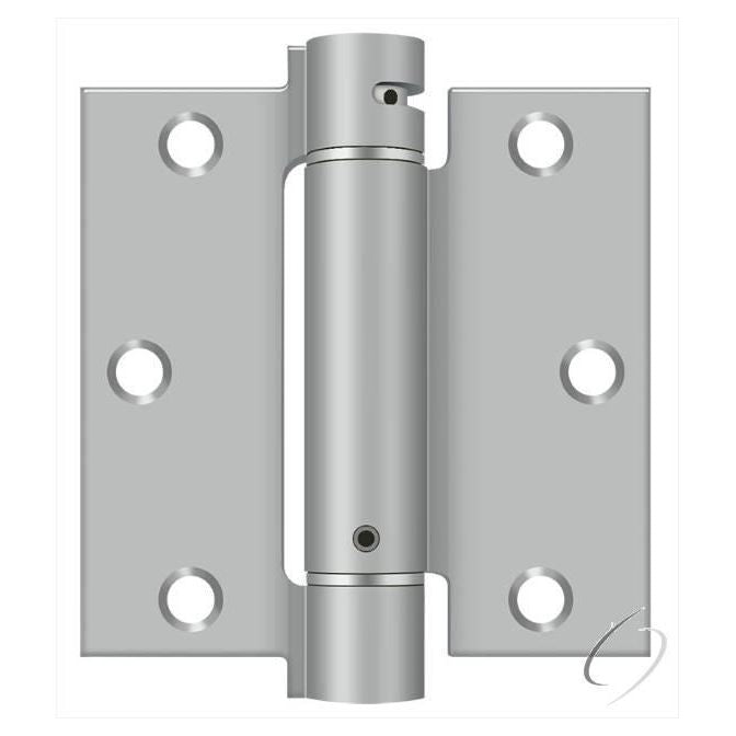 DSH35U32D 3-1/2" x 3-1/2" Spring Hinge; Satin Stainless Steel Finish
