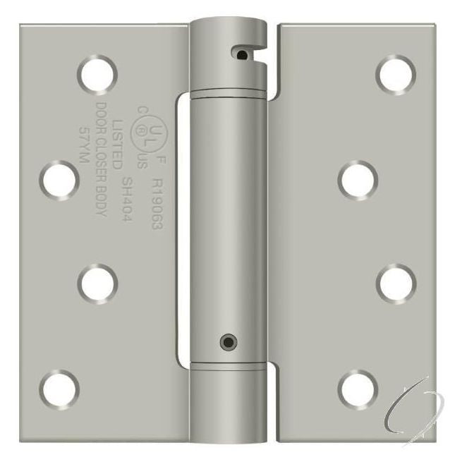 DSH44U15 4" x 4" Spring Hinge; Satin Nickel Finish