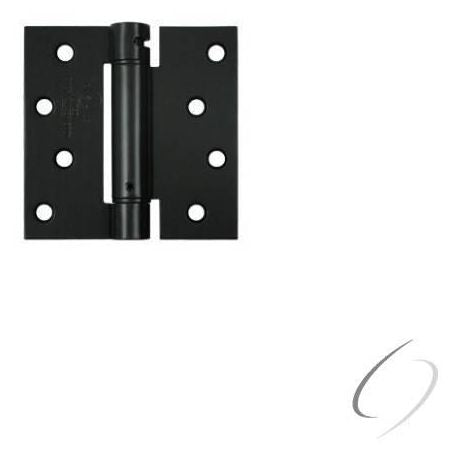 DSH44U1B 4" x 4" Spring Hinge; Flat Black Finish