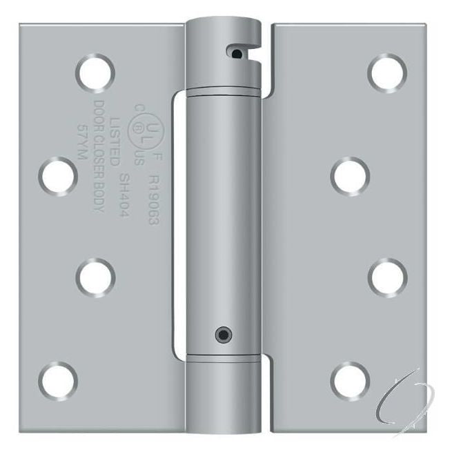 DSH44U26D 4" x 4" Spring Hinge; Satin Chrome Finish