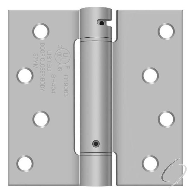 DSH44U32D 4" x 4" Spring Hinge; Satin Stainless Steel Finish