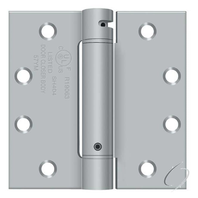 DSH45U26D 4-1/2" x 4-1/2" Spring Hinge; Satin Chrome Finish