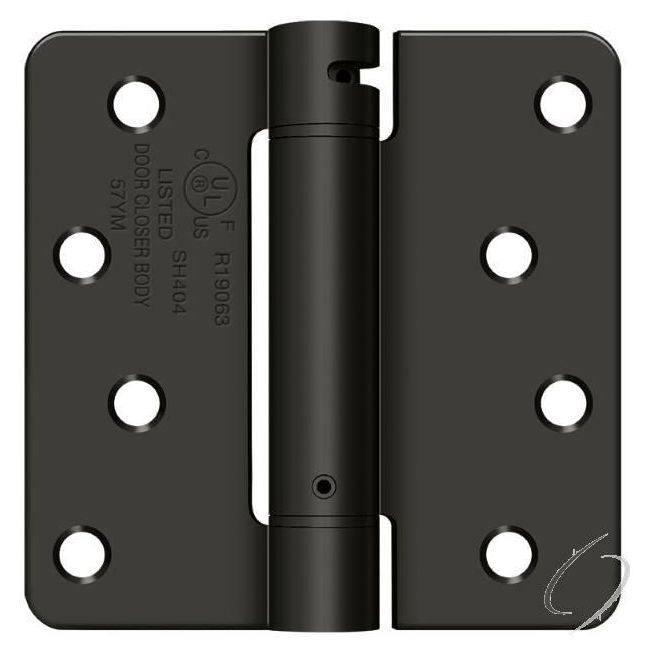DSH4R410B 4" x 4" x 1/4" Spring Hinge; Oil Rubbed Bronze Finish