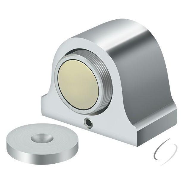 DSM125U26 Magnetic Dome Stop; Bright Chrome Finish