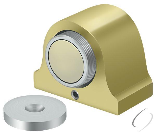 DSM125U3 Magnetic Dome Stop; Bright Brass Finish