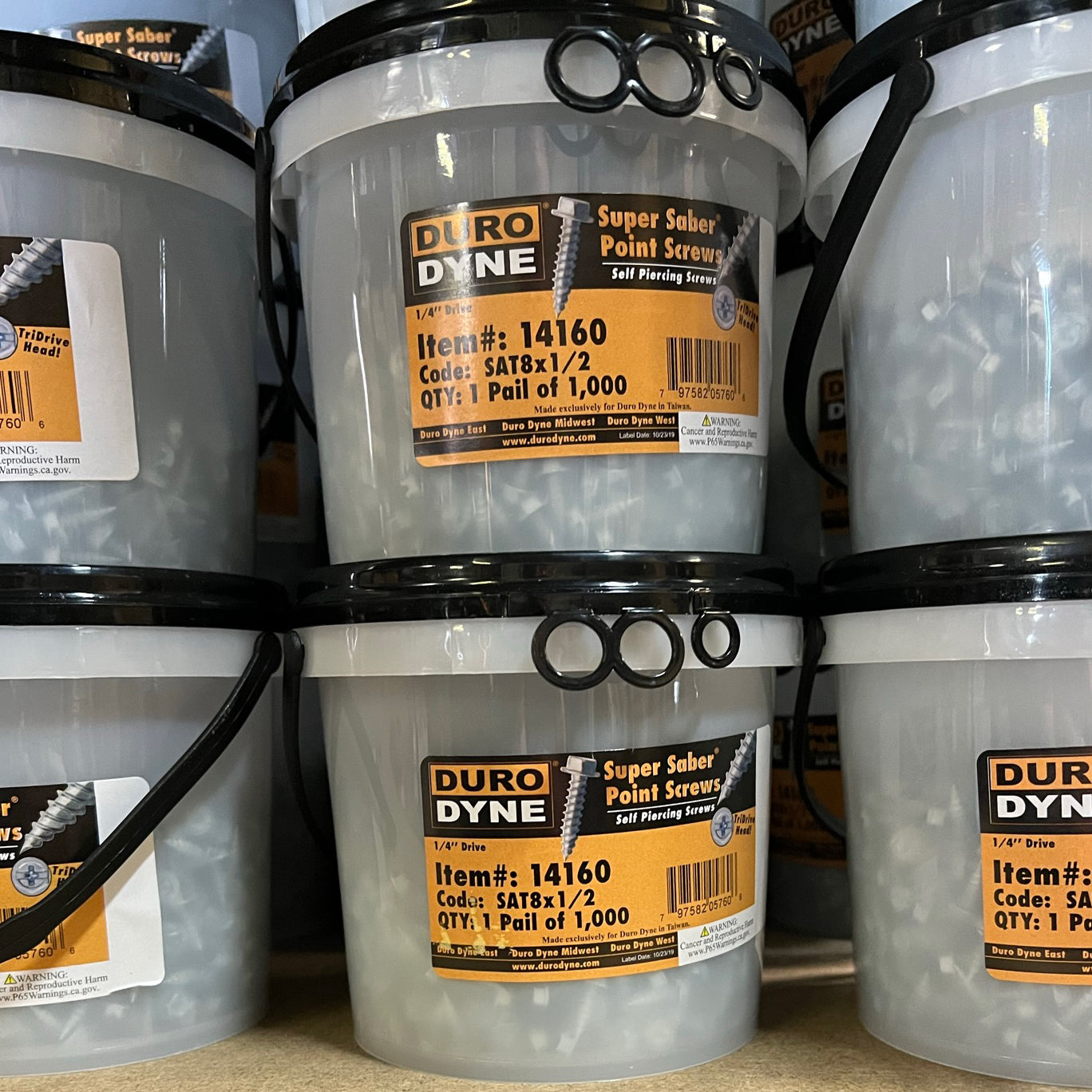 #8 x 1/2" - Super Saber Self Piercing Screws - Pack of 1,000