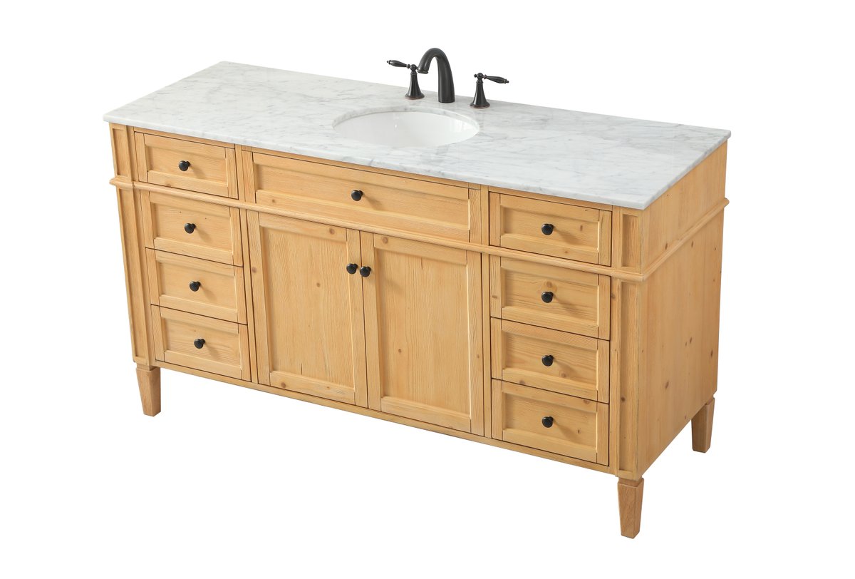 Park Avenue 60" Single Bathroom Vanity Set