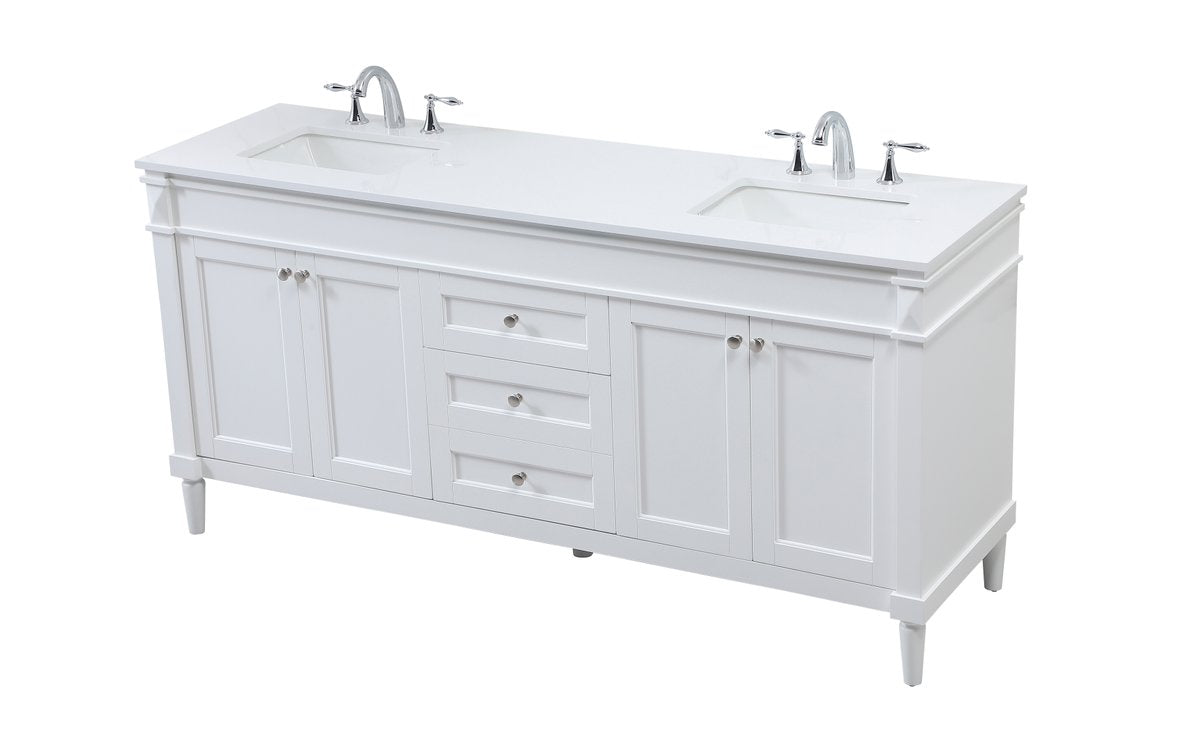 Bennett 72" Double Bathroom Vanity Set