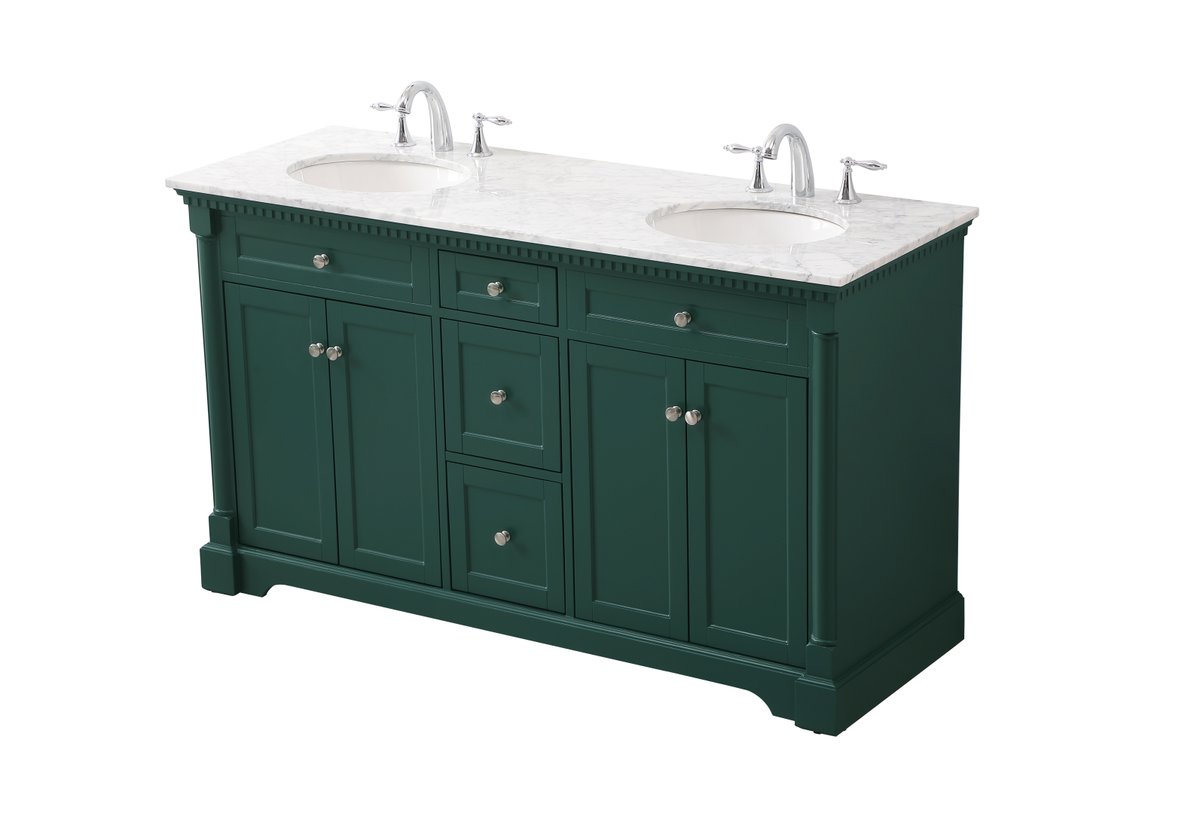 Clarence 60" Double Bathroom Vanity Set