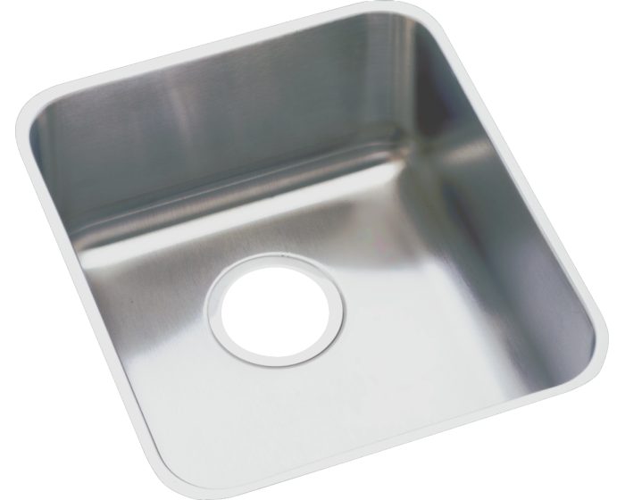 Elkay ELUH1616 - Elkay Lustertone Classic Stainless Steel 18-1/2" x 18-1/2" x 7-7/8", Single Bowl Un