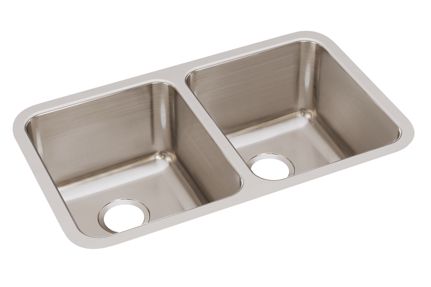 Elkay ELUH311810 - Elkay Lustertone Classic Stainless Steel 30-3/4" x 18-1/2" x 10", Equal Double Bo
