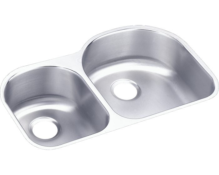 Elkay ELUH3119L - 18 Gauge Stainless Steel 31.25" x 20" x 7.5" Double Bowl Undermount Kitchen Sink