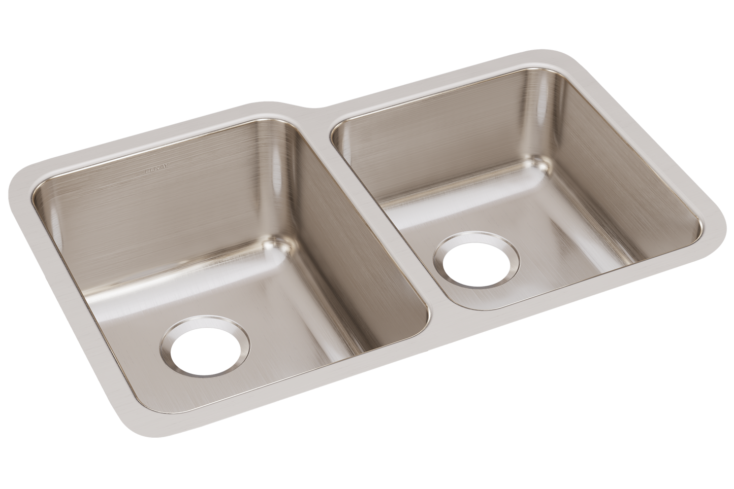 Elkay ELUH3120RPD - Elkay Lustertone Classic Stainless Steel 31-1/4" x 20-1/2" x 9-7/8", Offset Doub