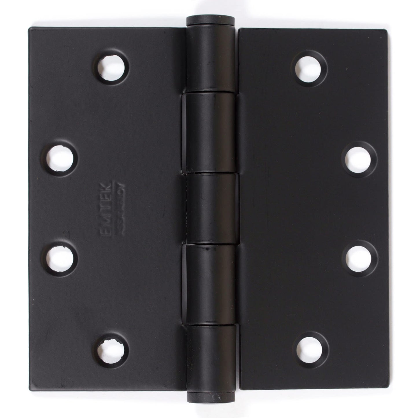 Emtek 92015US19 - Pair of 4-1/2" x 4-1/2" Square Steel Heavy Duty Hinges Flat Black Finish