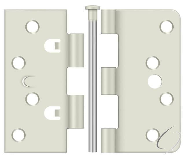 EN4404USPW-UN 4" x 4" x 1/4" x SQ Hinge; White Finish