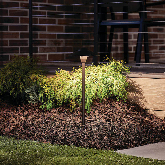 15310AZT - Dome Path Light - 12v, Textured Architectural Bronze
