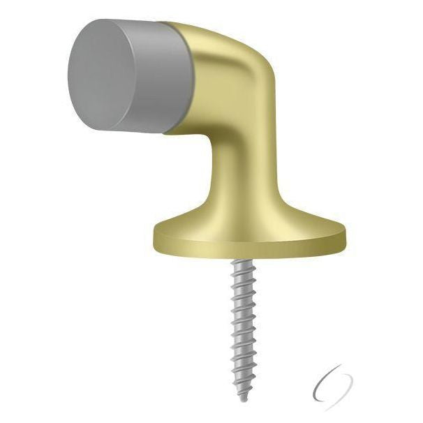 FDB138U3 Floor Door Bumper 1-3/8"; Bright Brass Finish