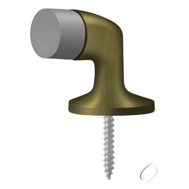 FDB138U5 Floor Door Bumper 1-3/8"; Antique Brass Finish