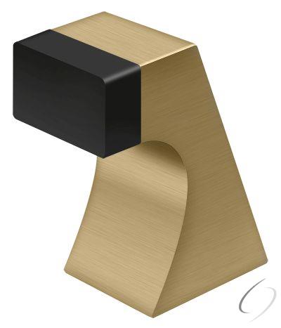 FDB250U4 2-1/2" Contemporary Floor Door Bumper Satin Brass Finish