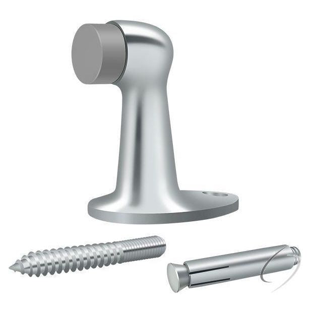 FDB278U26 Floor Door Bumper 2-7/8"; Bright Chrome Finish