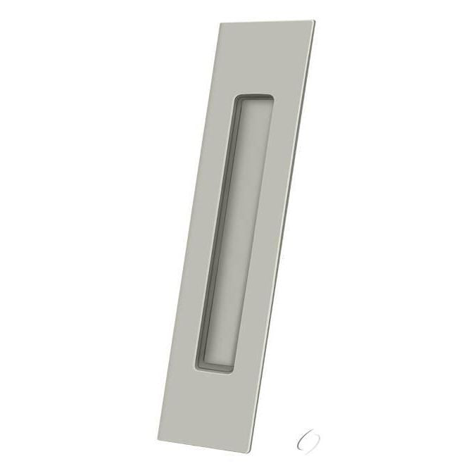FP10225U15 Flush Pull; 10" x 2-1/4" x 3/4"; Satin Nickel Finish