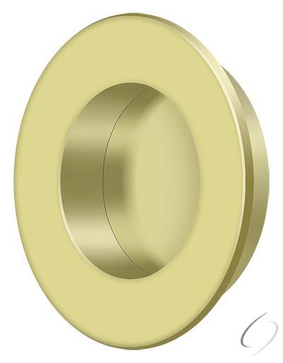 FP178U3 1-7/8" Round Flush Pull Bright Brass Finish