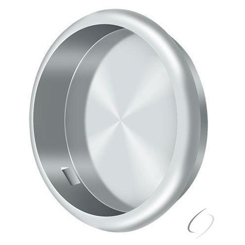 FP221RU26 Flush Pull; Round; 2-1/8" Diameter; Bright Chrome Finish