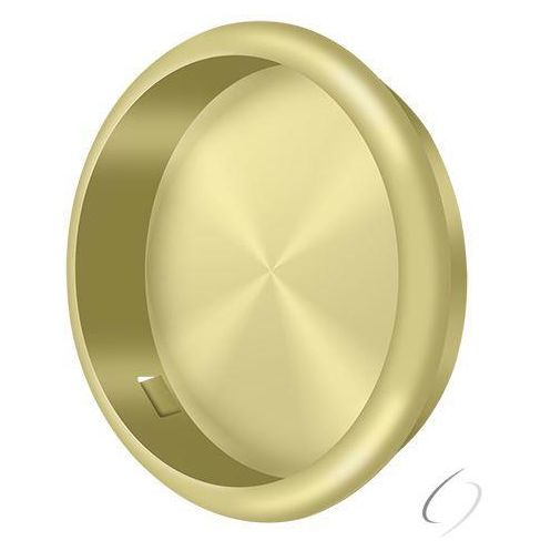 FP221RU3 Flush Pull; Round; 2-1/8" Diameter; Bright Brass Finish