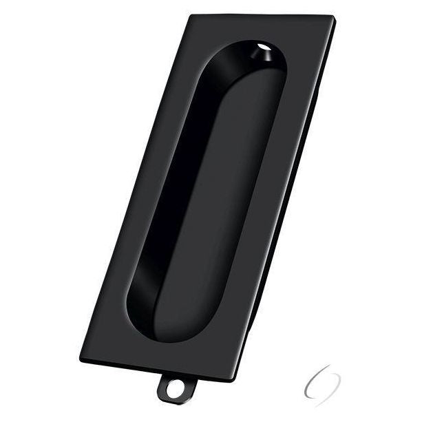 FP222U19 Flush Pull; Rectangle; 3-1/8" x 15/16"; Black Finish