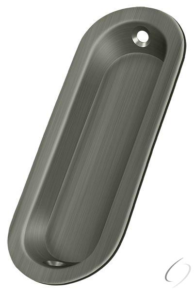 FP223U15A Flush Pull; Oblong; 3-1/2" x 11/4" x 5/16"; Antique Nickel Finish