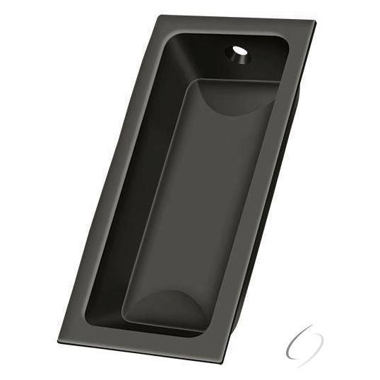 FP227U10B Flush Pull; Large; 3-5/8" x 1-3/4" x 1/2"; Oil Rubbed Bronze Finish