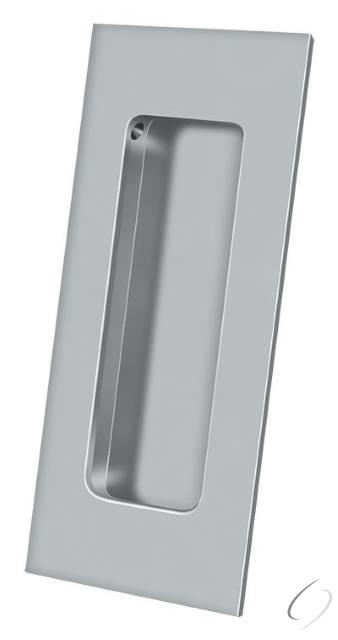 FP40U26D 4" x 1-7/8" Heavy Duty Rectangular Flush Pull Satin Chrome Finish