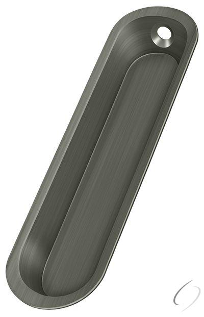 FP828U15A Flush Pull; 4" x 1" x 1/2"; Antique Nickel Finish