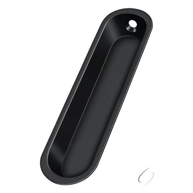 FP828U19 Flush Pull; 4" x 1" x 1/2"; Black Finish
