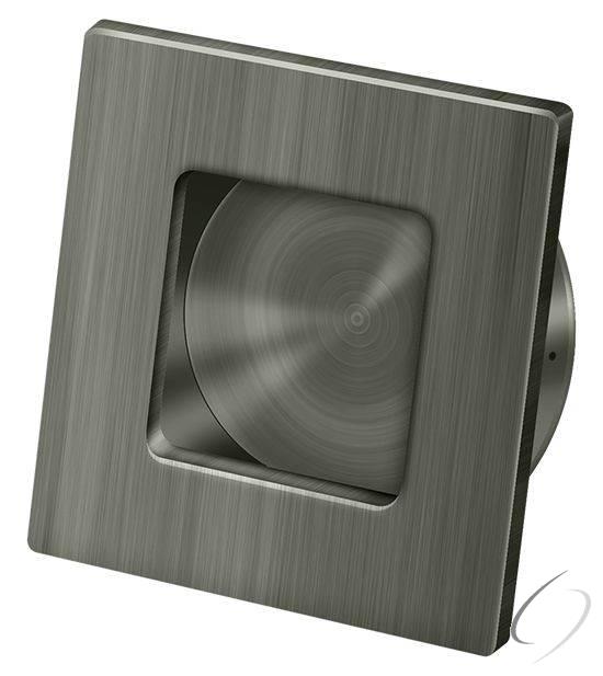FPS234U15A 2-3/4" Square Heavy Duty Flush Pull Antique Nickel Finish