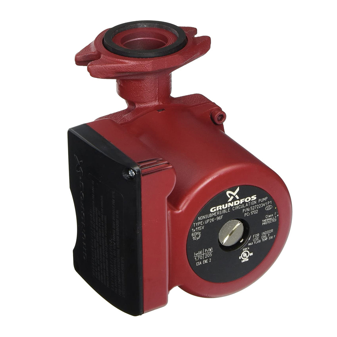 UP26-96F Pump, Circulator 115V 1/12 HP