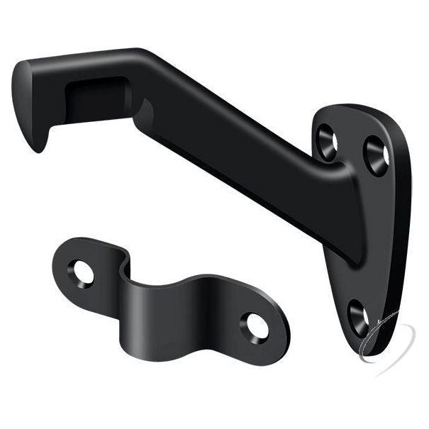 HRB325U19 Hand Rail Brackets; 3-5/16" Projection; Black Finish