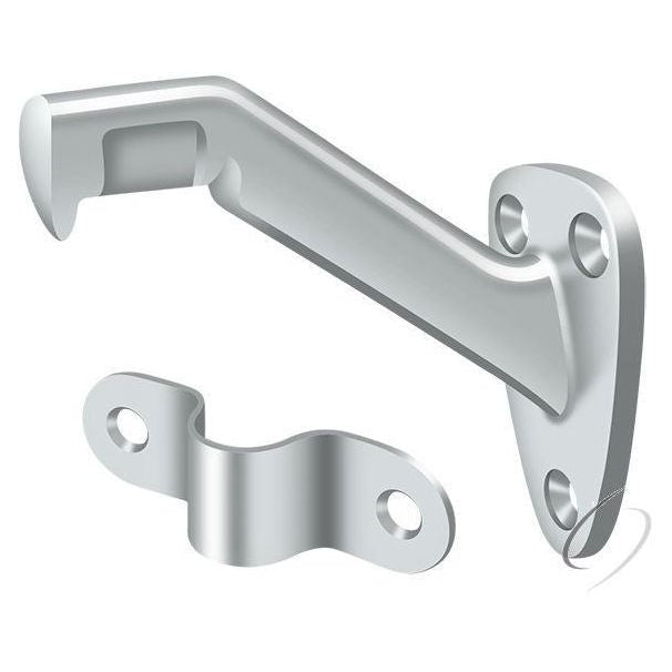 HRB325U26 Hand Rail Brackets; 3-5/16" Projection; Bright Chrome Finish