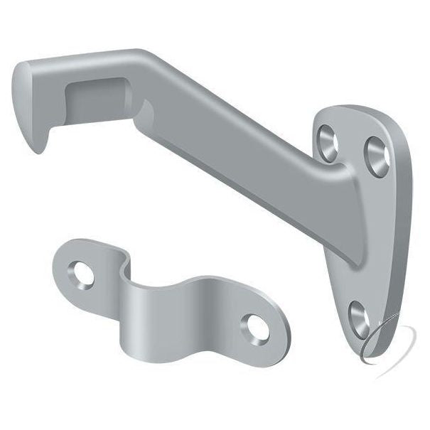 HRB325U26D Hand Rail Brackets; 3-5/16" Projection; Satin Chrome Finish
