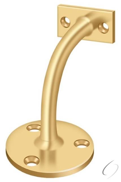 HRC175CR003 Hand Rail Brackets; 3 3/16" Projection Light Duty; Lifetime Brass Finish
